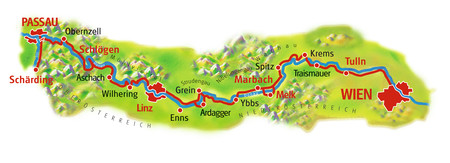 Donauradweg - von Passau nach Wien